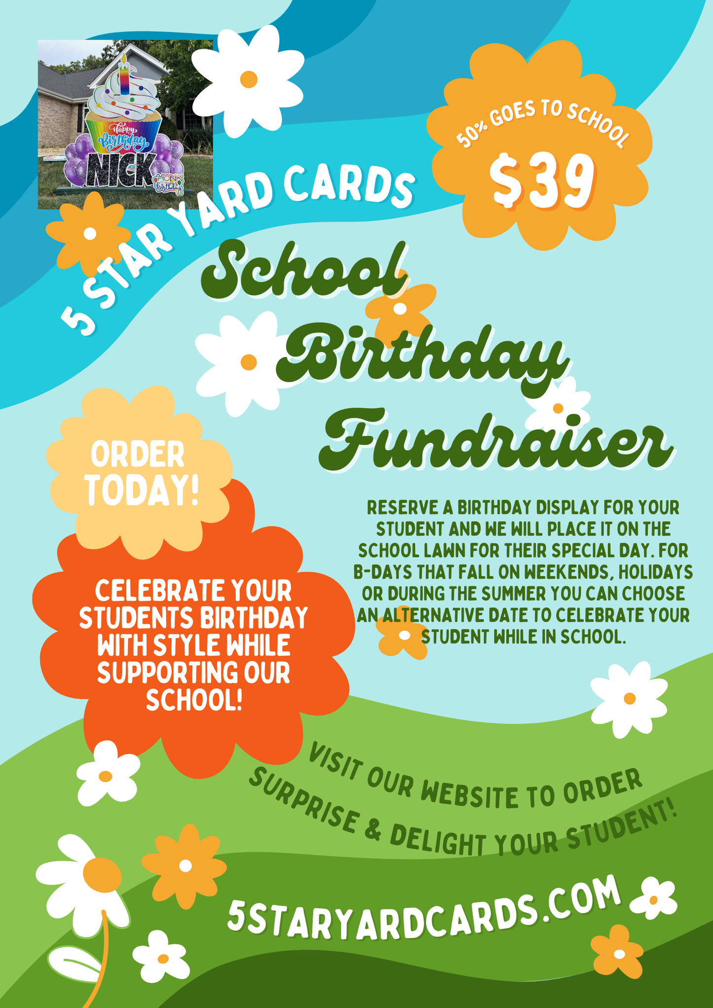 School/Church Birthday Fundraiser